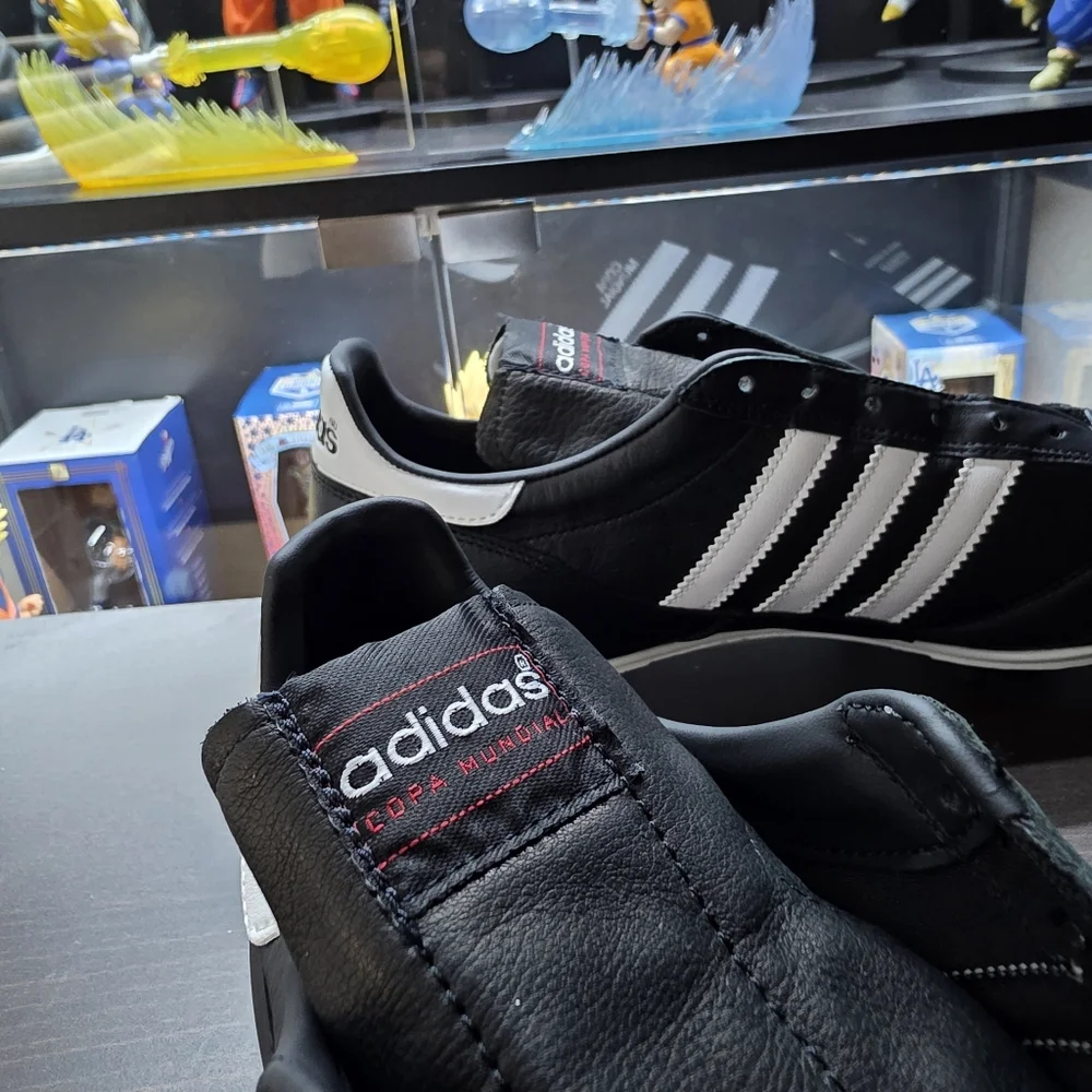 Adidas Copa Mundial Soccer Cleats Black Leather Germany 015110 Men US Size 11.5 - Picture 5 of 12